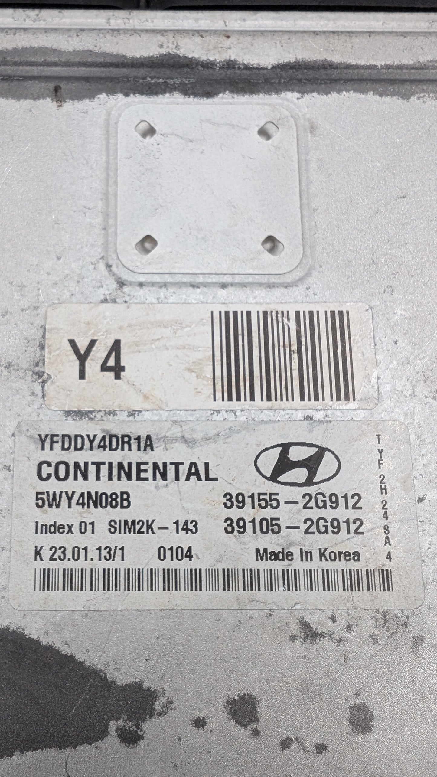 Used 2013 Hyundai Sonata Continental 39155-2G912 ECU SIM2K-143 / 5WY4N08B