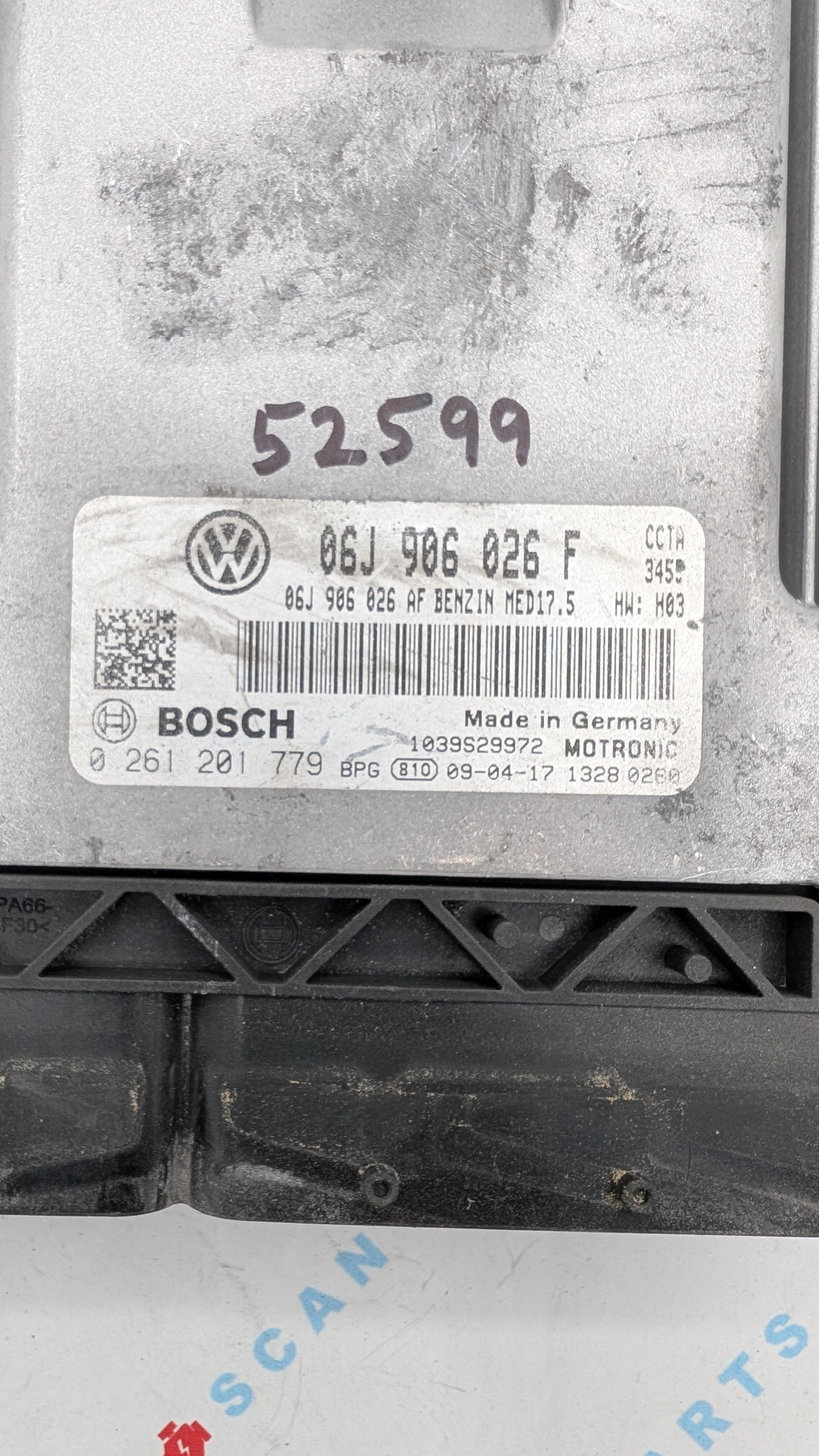 Used 2009 Volkswagen Tiguan Bosch 06J906026F / MED17.5 ECU 0261201779