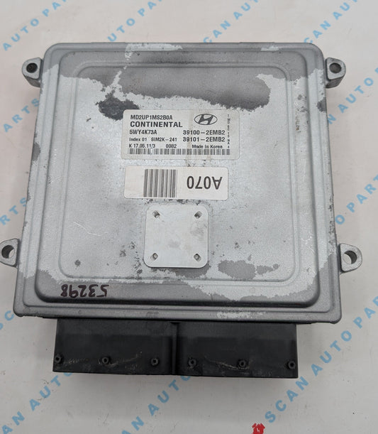 Used 2012 Hyundai Elantra Continental 39100-2EMB2 ECU SIM2K-241 / 5WY4K73A