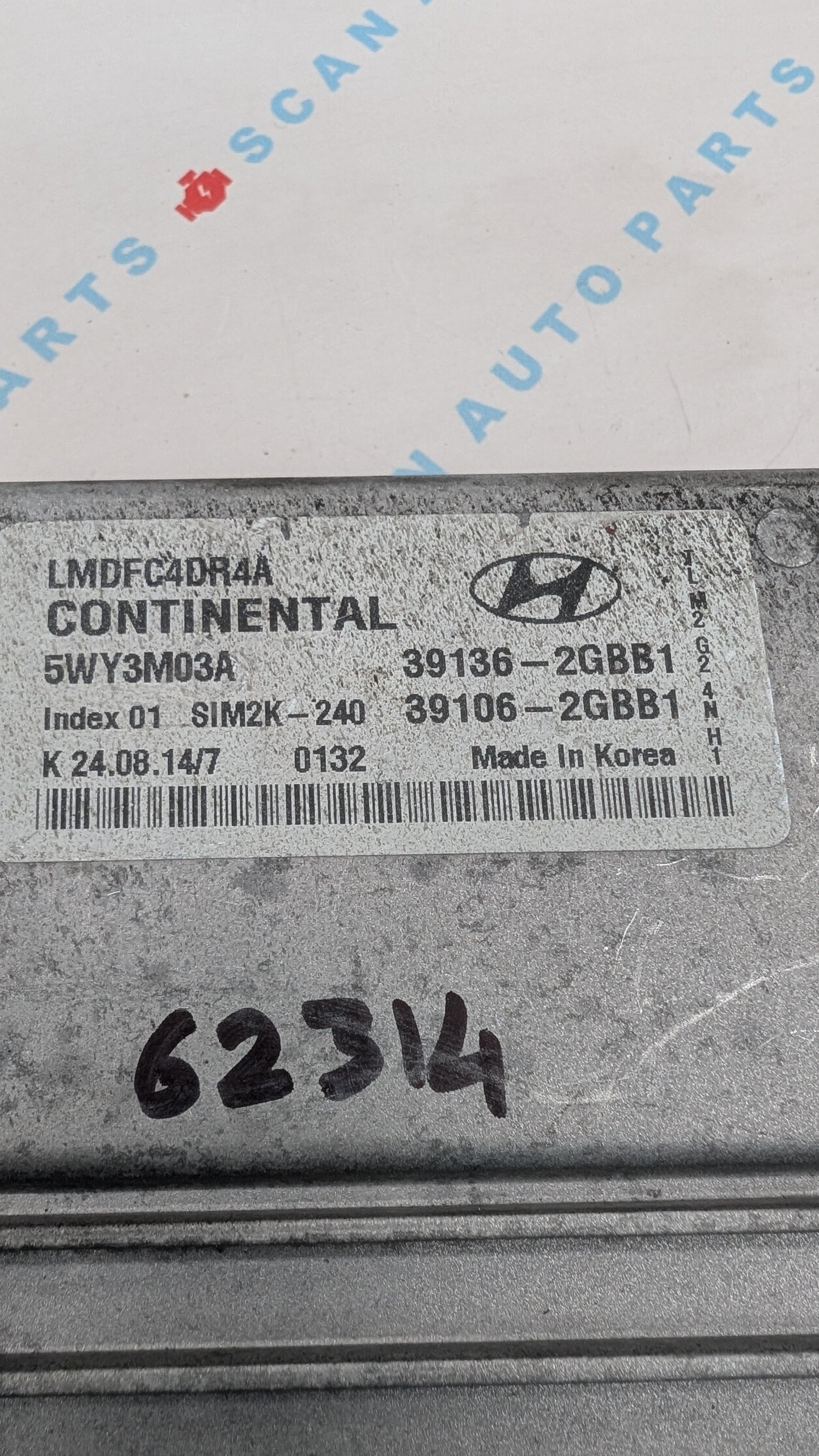 Used 2015 Hyundai Tucson Continental 39136-2GBB1 ECU SIM2K-240 / 5WY3M03A