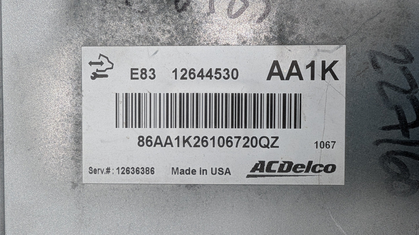 Used 2011 Chevrolet Cruze AcDelco E83 12644530 ECU 12636386