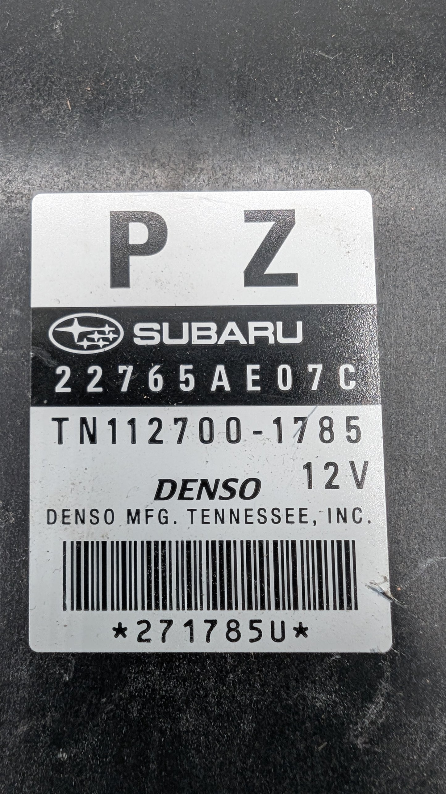 Used 2013 Subaru Outback Denso 22765AE07C ECU TN112700-1785