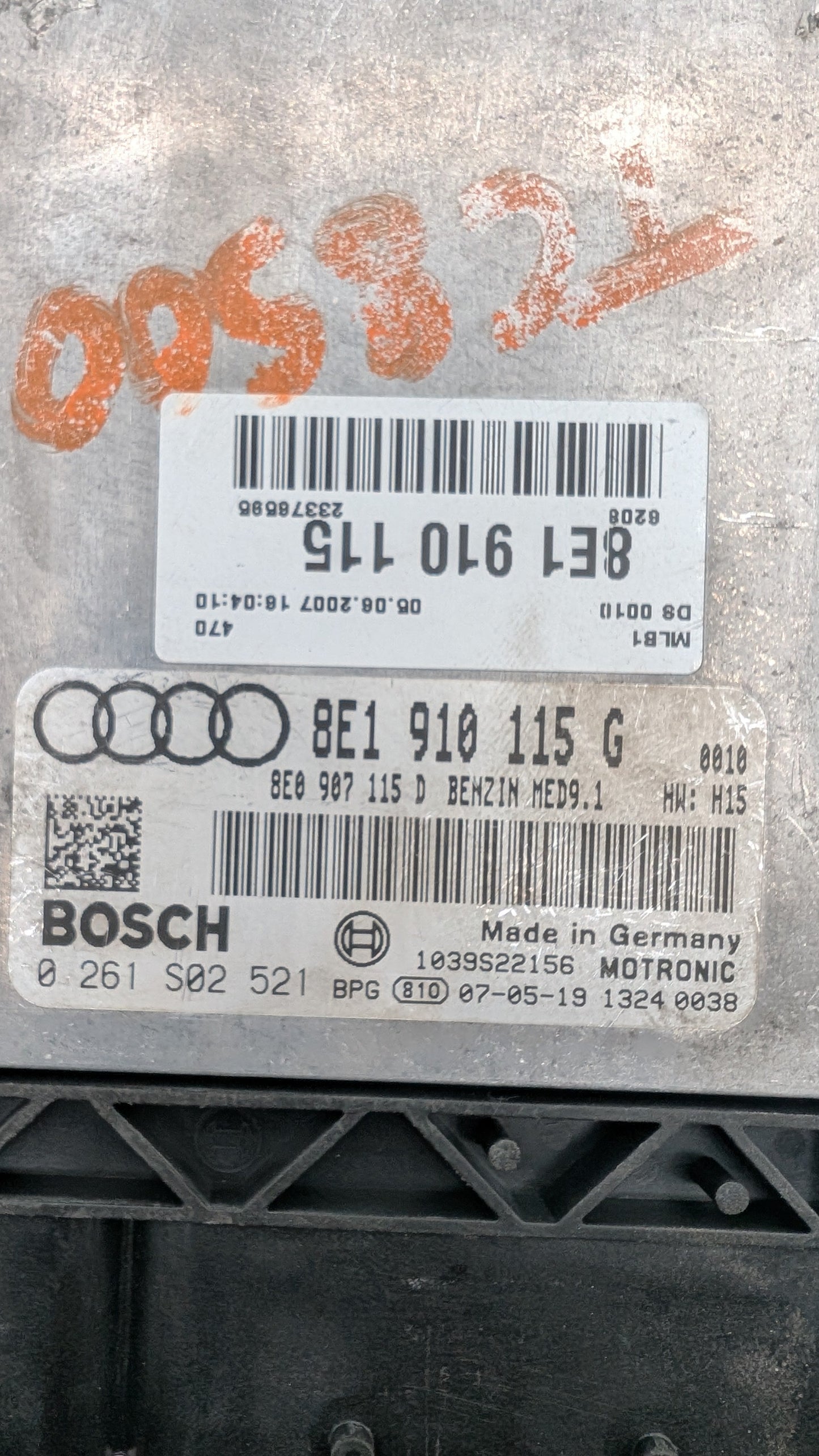 Used 2006 Audi A4 Bosch 8E1910115G ECU MED9.1 / 0261S02521