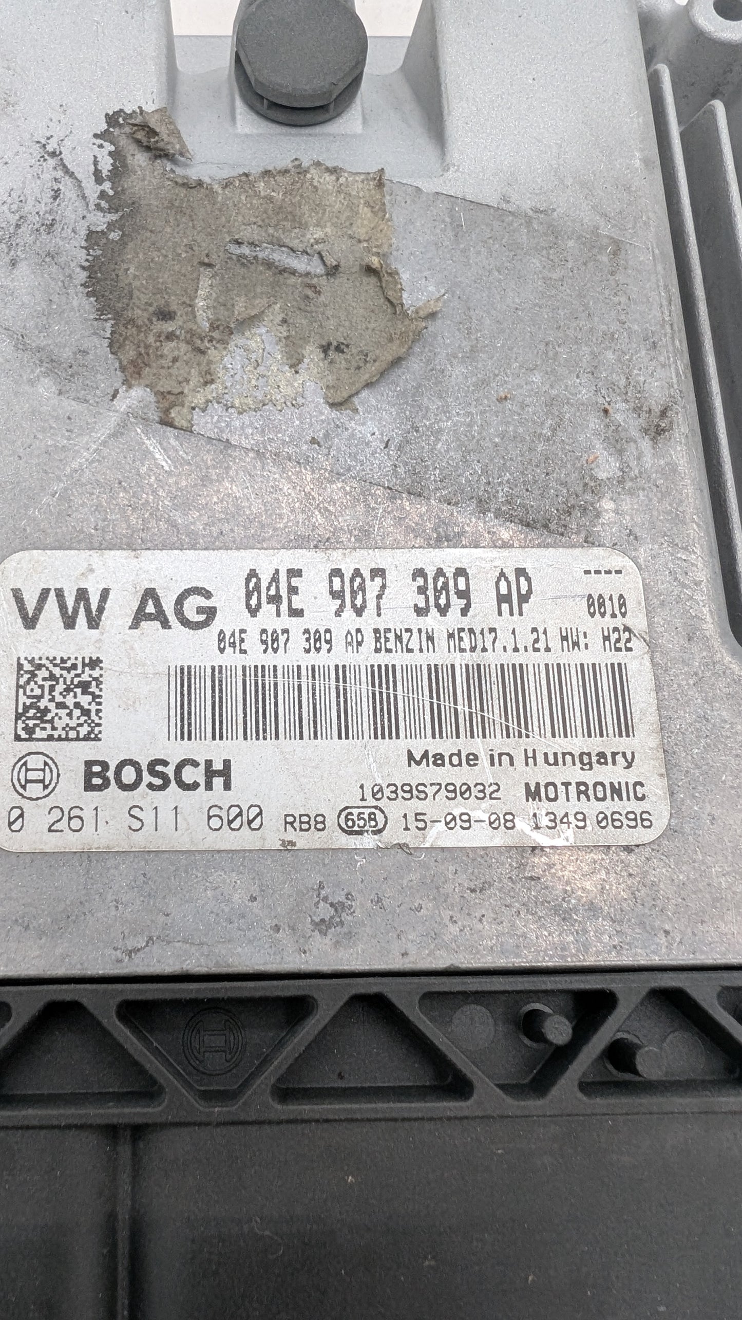 Used 2016-2019 Volkswagen Jetta Bosch 04E907309AP ECU 0261S11600 / MED17.1.21