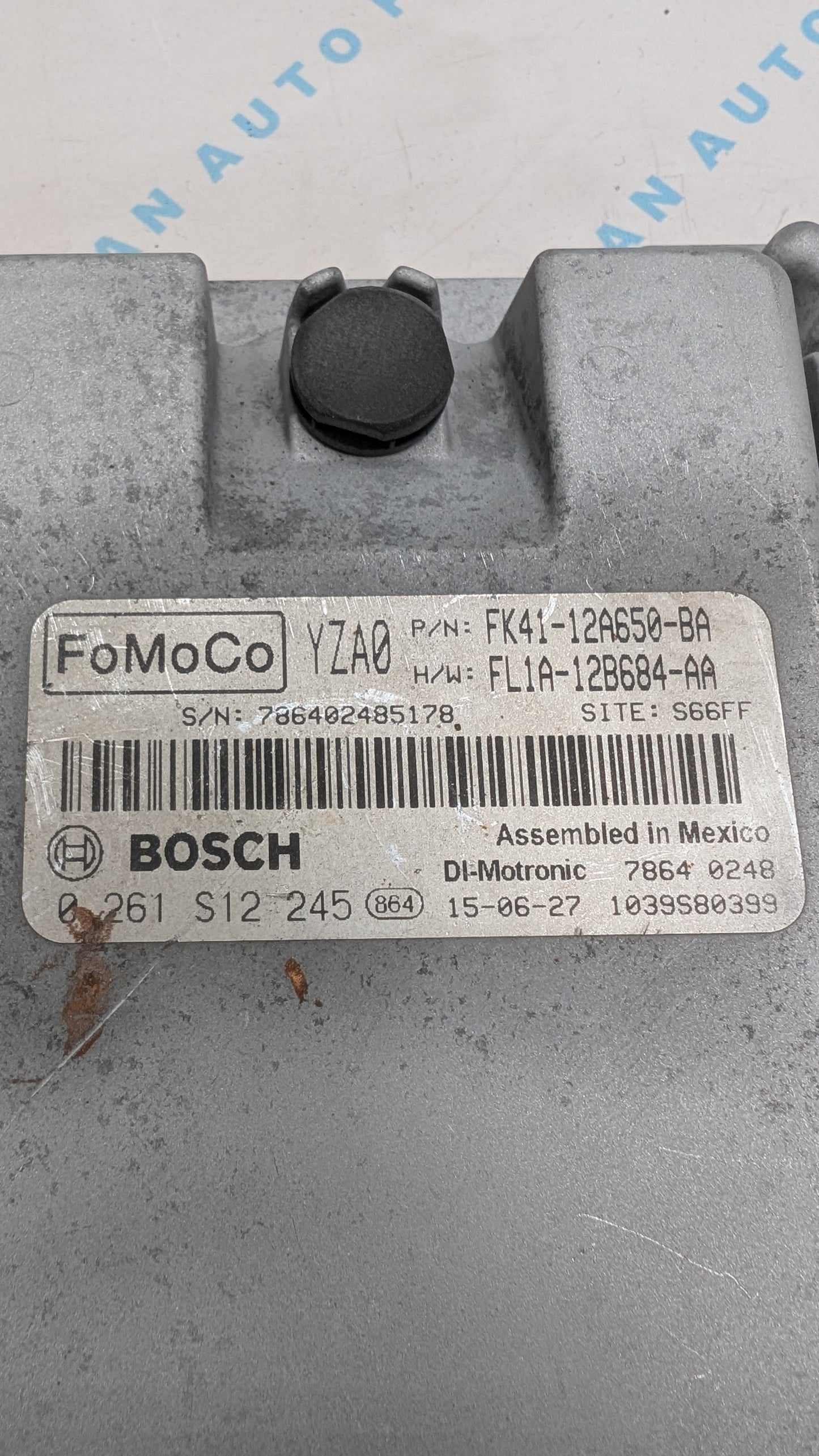 Used 2015 Ford Transit 250 FoMoCo FK41-12A650-BA ECU 0261S12245