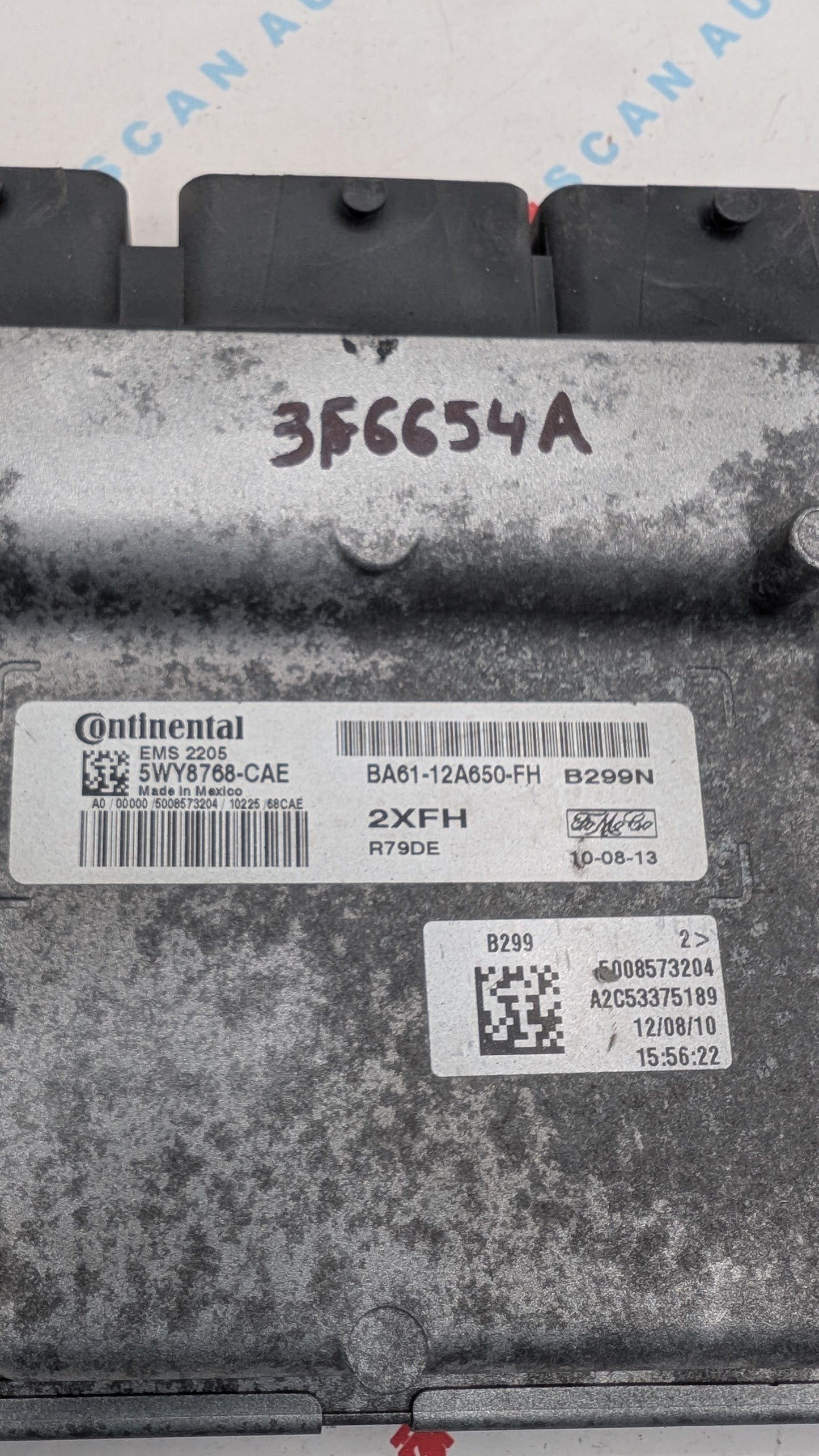 Used 2011 Ford Fiesta 1.6L Continental BA61-12A650-FH ECU 5WY8768-CAE