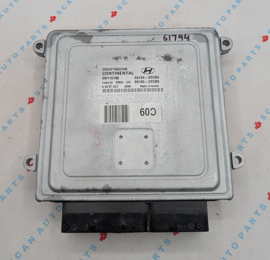 Used 2013 Hyundai Elantra Continental 39104-2EGB3 ECU SIM2K-241 / 5WY1U19B