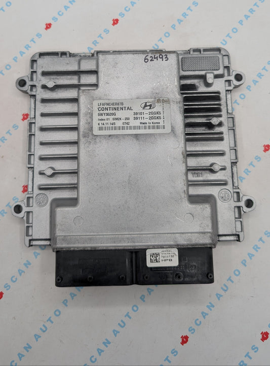 Used 2015 Hyundai Sonata Continental 39101-2GGK5 ECU SIM2K-250 / 5WY3520G