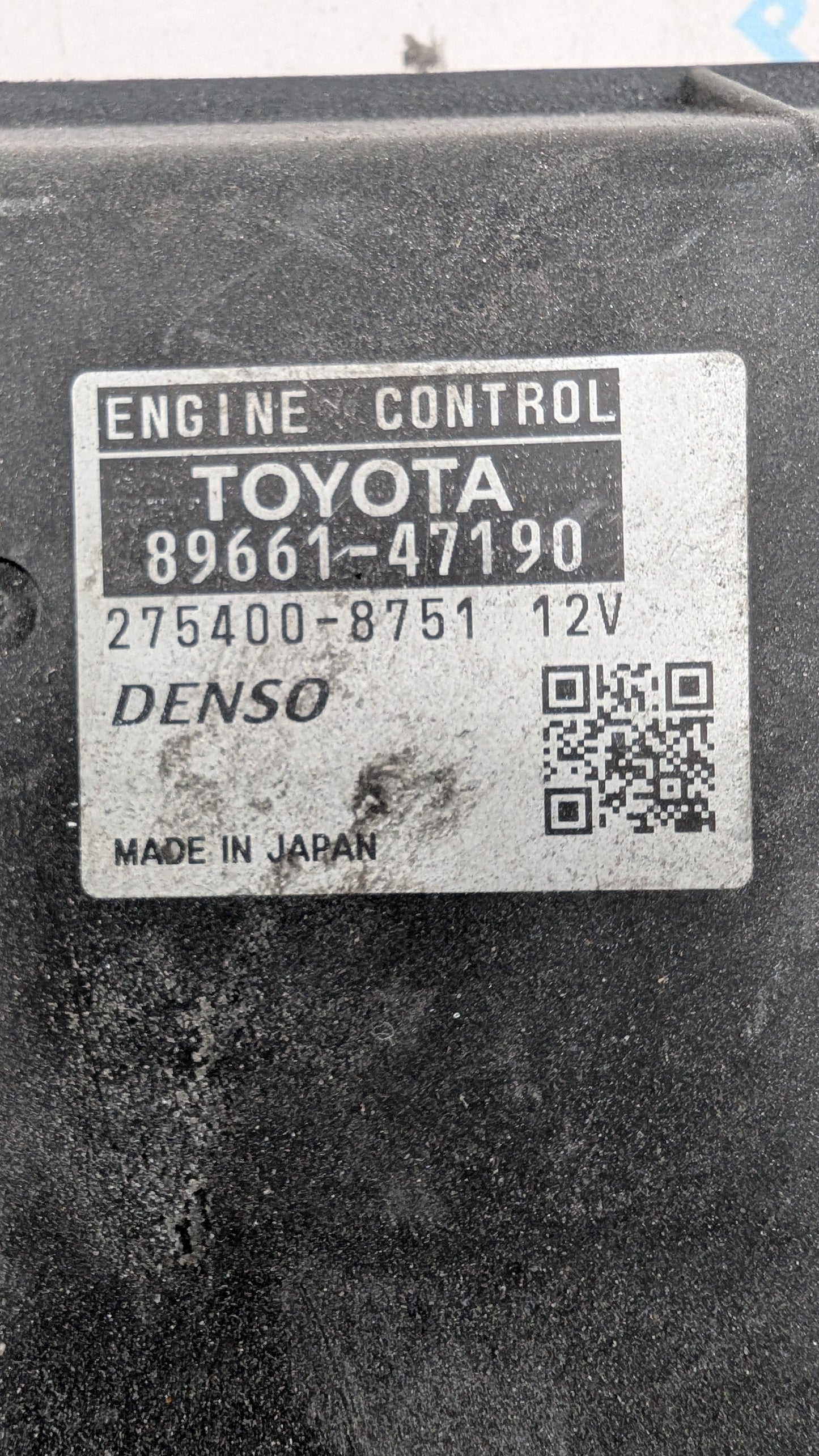 Used 2012 Hyundai Prius Denso 89661-47190 ECU 275400-8751