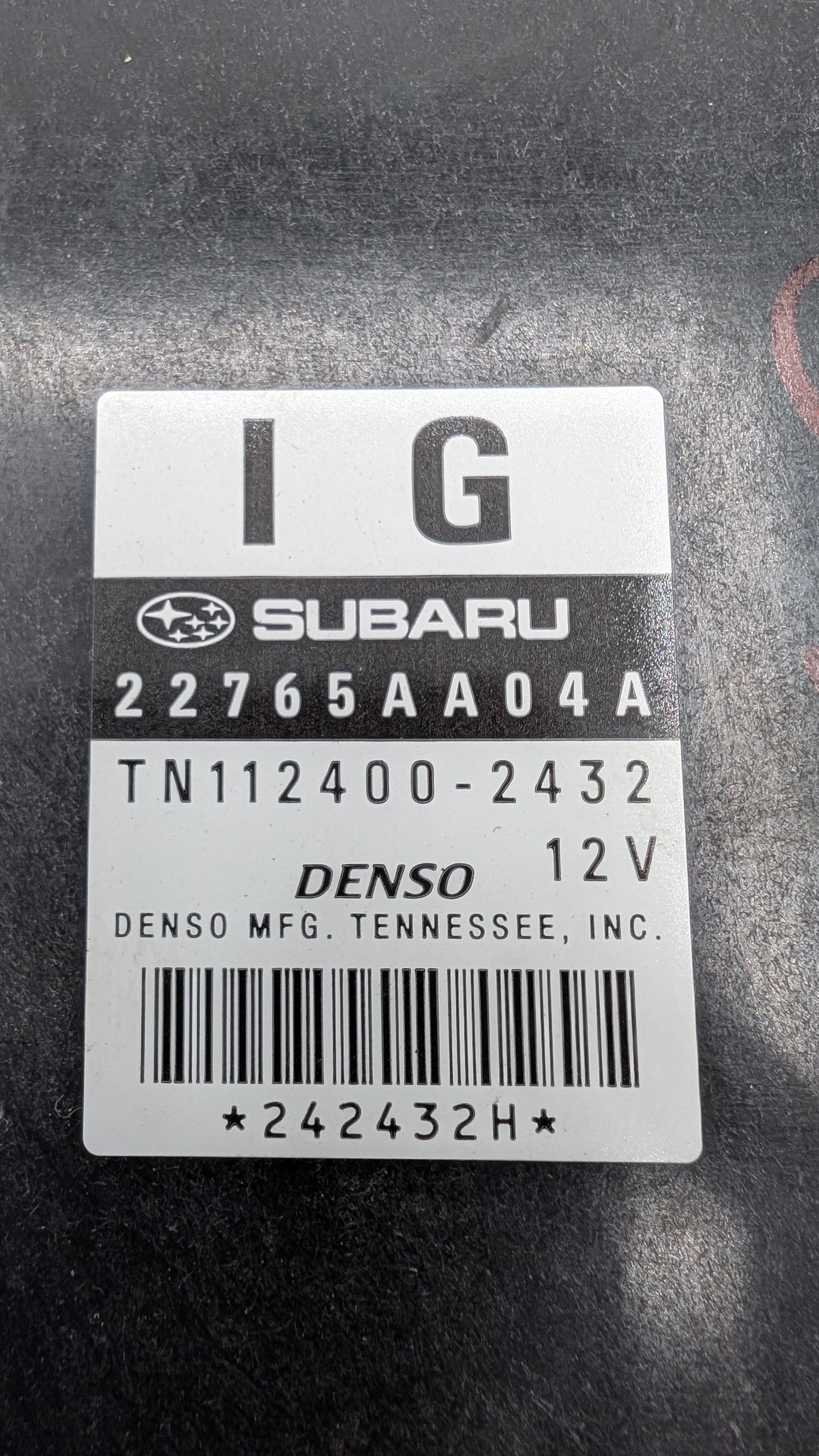 Used 2010 Subaru Outback Denso 22765AA04A ECU TN112400-2432