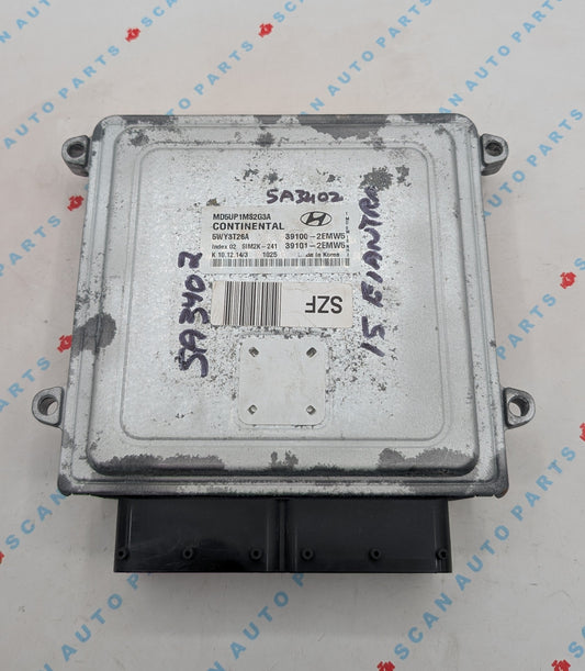 Used 2015 Hyundai Elantra Continental 39100-2EMW5 ECU SIM2K-241 / 5WY3T26A