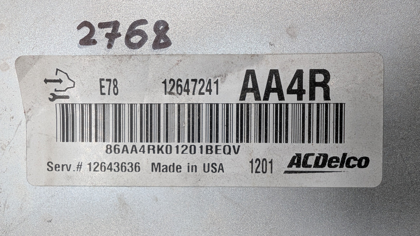 Used 2016 Chevrolet Cruze ACDelco 12643636 ECU E78 12647241