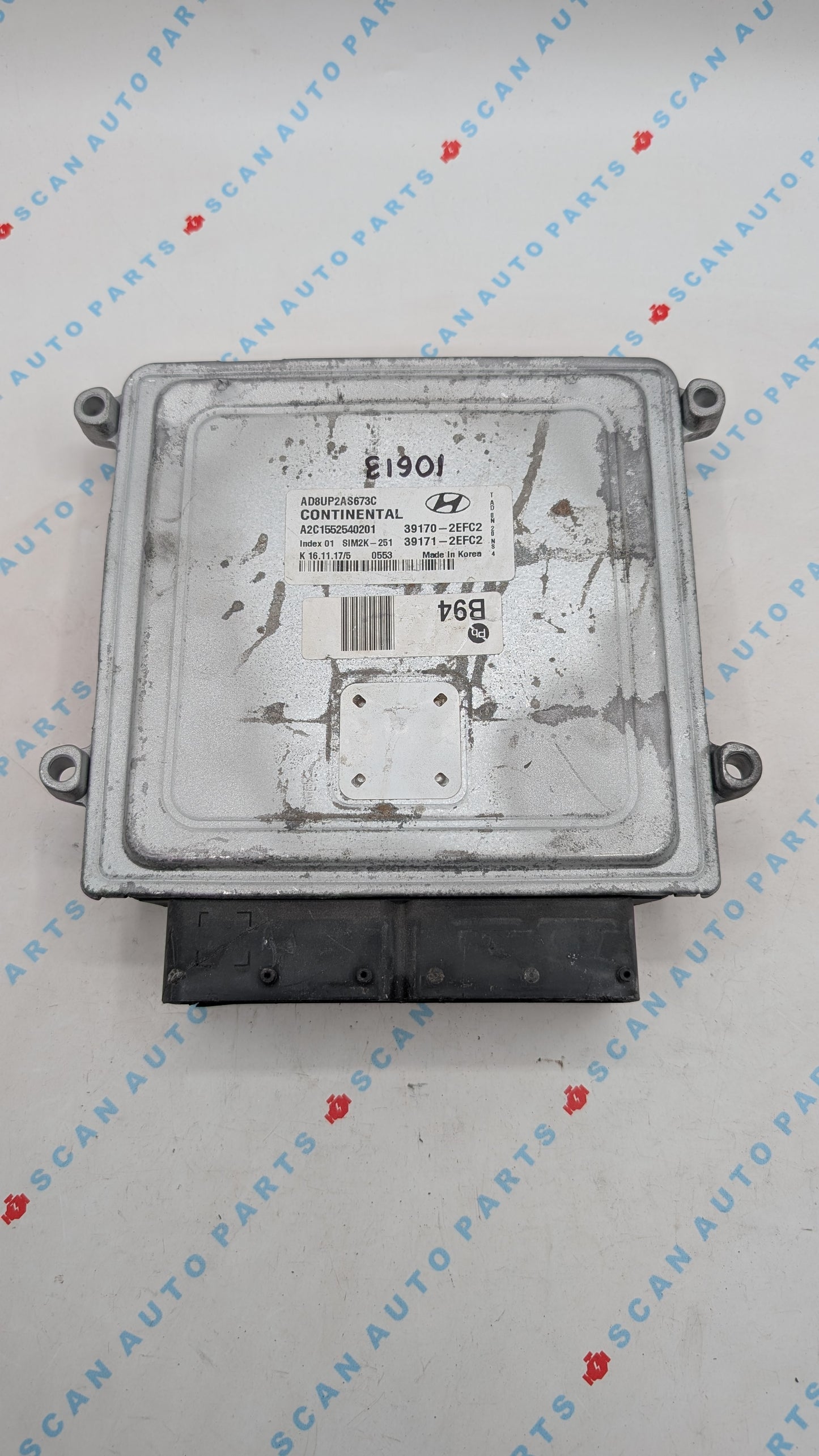 Used 2018 Hyundai Elantra Continental 39170-2EFC2 ECU SIM2K-251 / A2C1552540201
