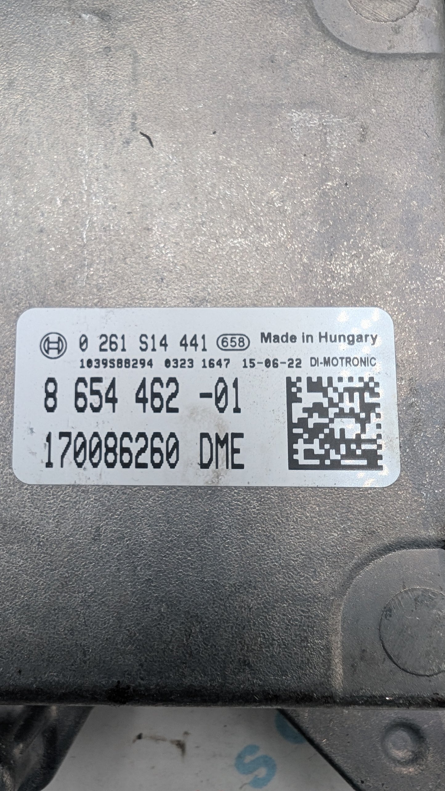 Used 2016 Mini Cooper Motronic 8654462-001 ECU 0261S14441