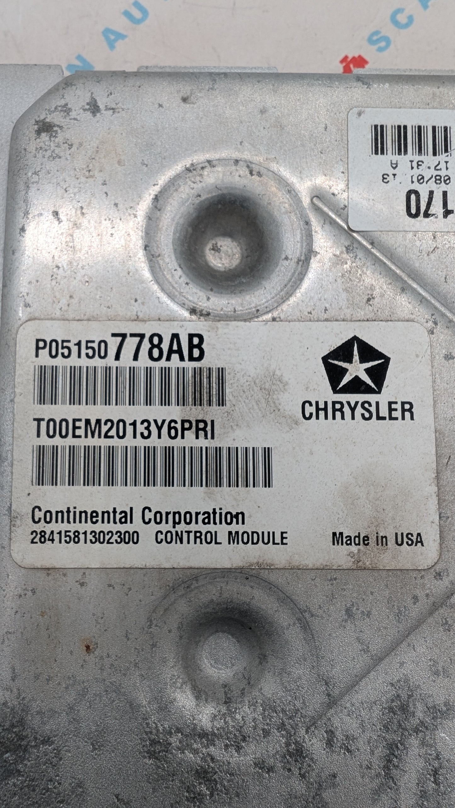 Used 2014 Chrysler Town & Country Continental P68206610AD ECU P05150778AB