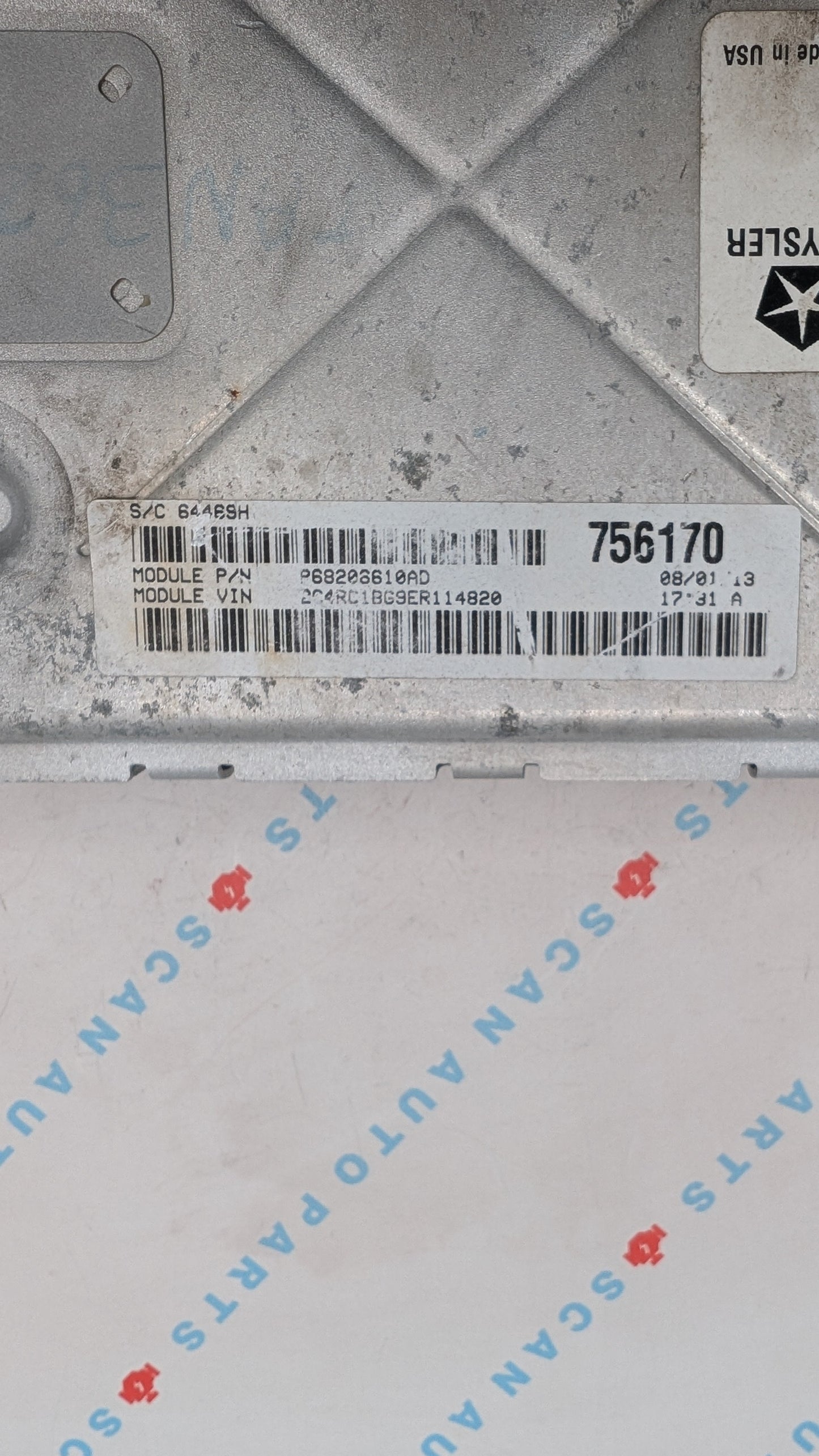 Used 2014 Chrysler Town & Country Continental P68206610AD ECU P05150778AB