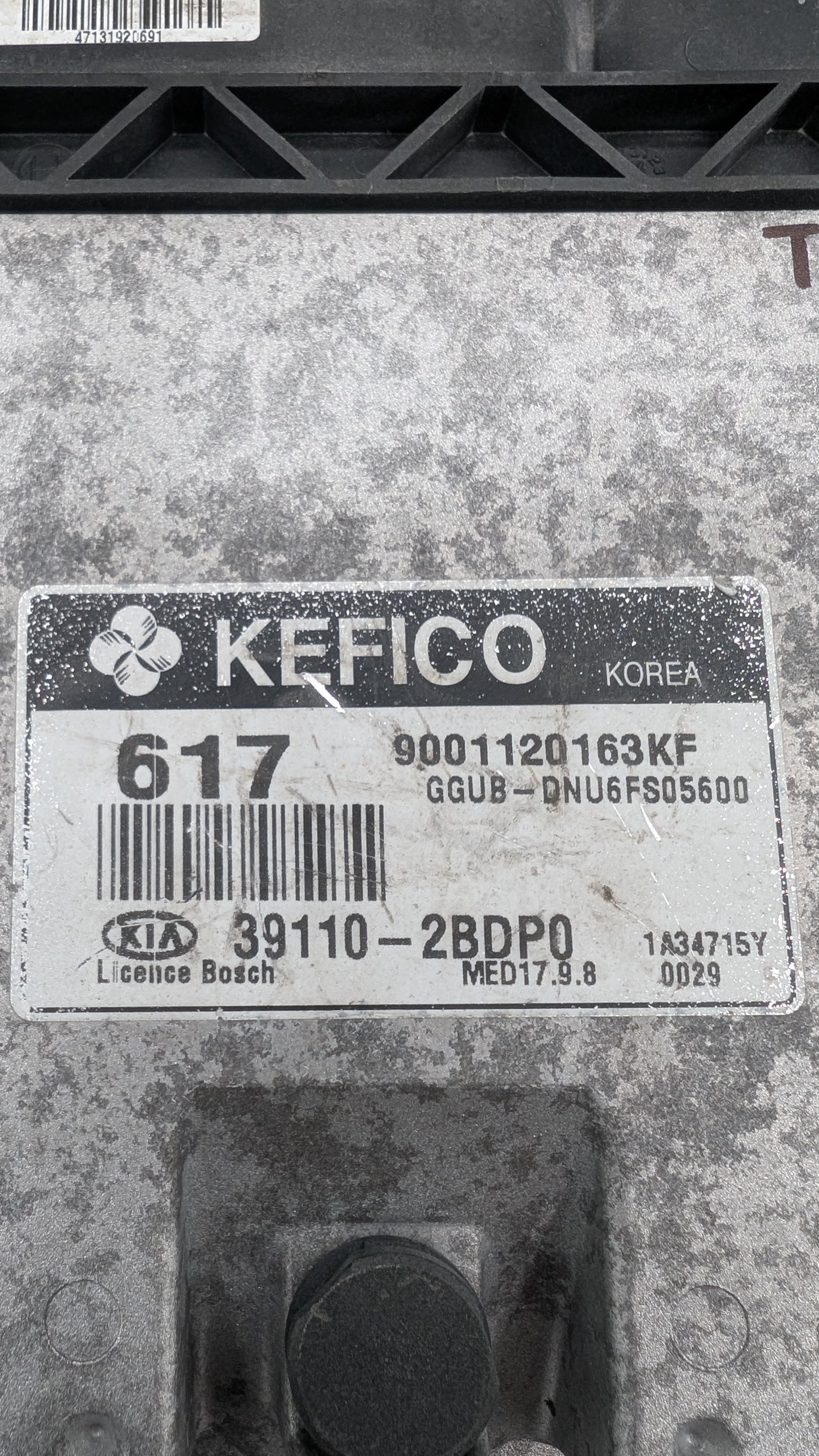 Used 2013 Kia Rio Continental 39110-2BDP0 ECU MED17.9.8
