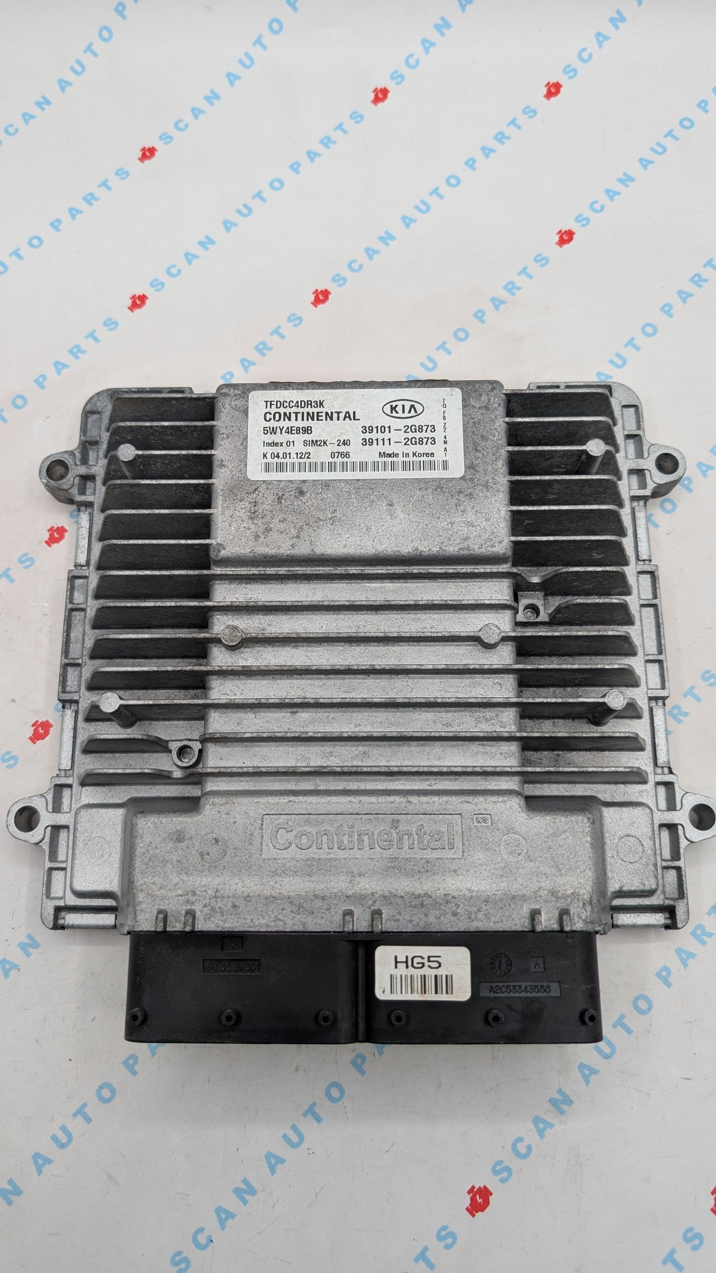 Used 2012 Kia Optima Continental 39101-2G873 ECU SIM2K-240 / 5WY4E89B