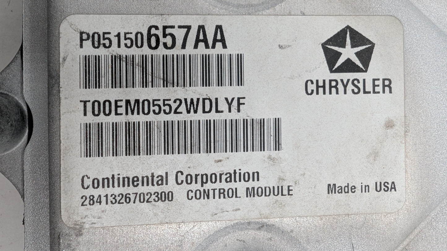 Used 2012 Chrysler 200 Continental P68068449AD ECU P05150657AA
