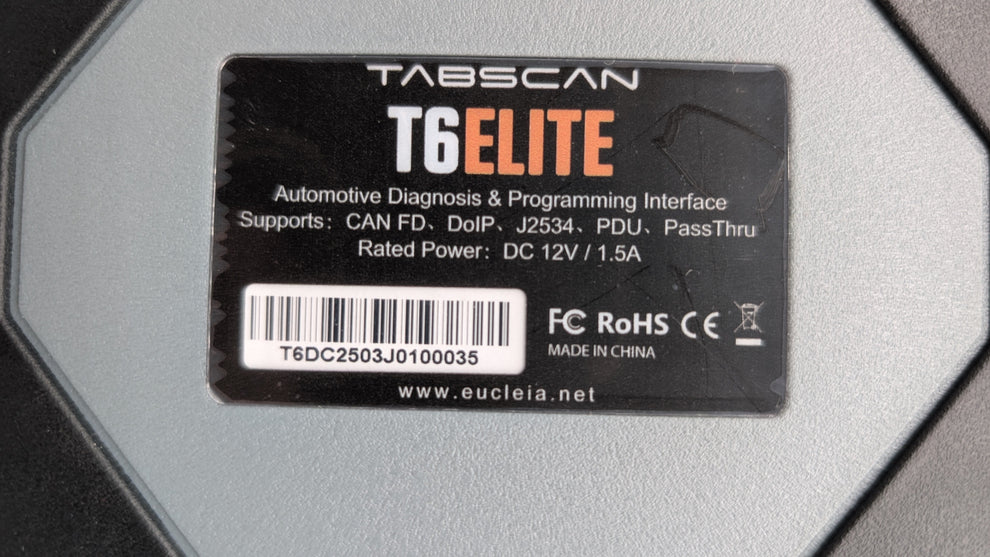 TabScan T6 Elite - Universal VCI & Diagnostic Tool - 13 in 1 Multiplex ...